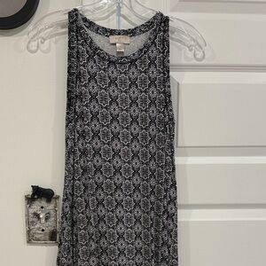 Black and White Patterned Tank Top